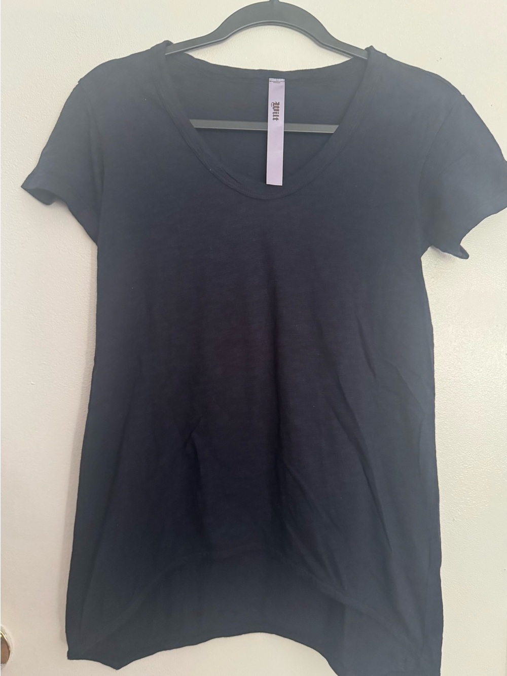 Wilt Black Scoop Neck Short Sleeve Tee